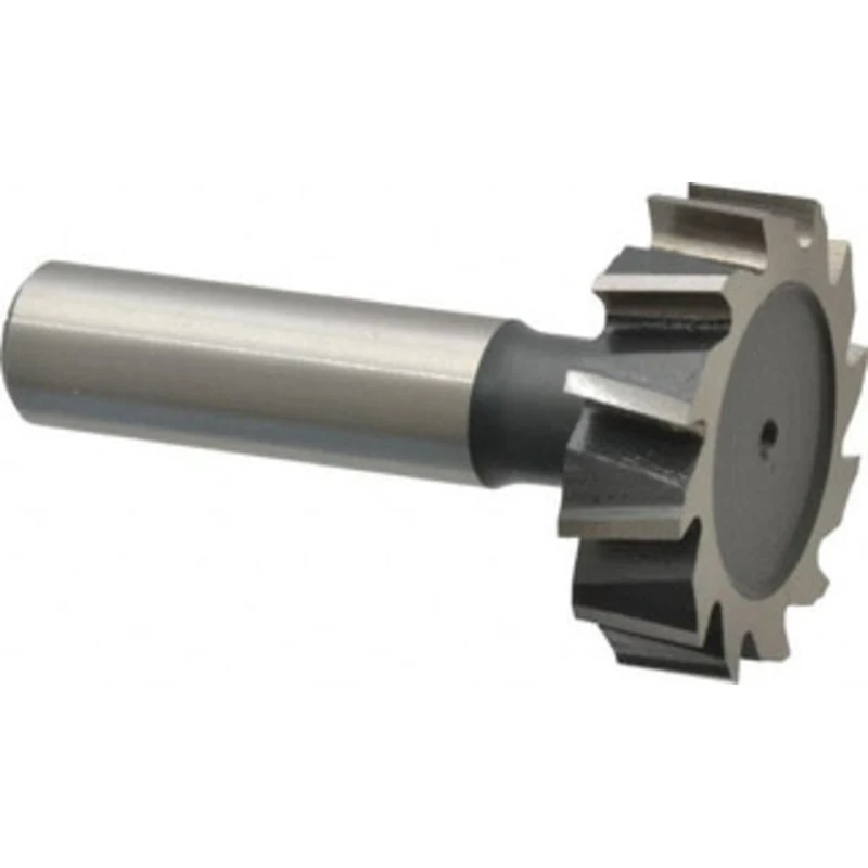 Value Collection ANSI 1211 (Old Std # F) 1-3/8 Cut Diam, 3/8 Cut Width, 1/2 Shank, Staggered-Tooth Woodruff Keyseat C...